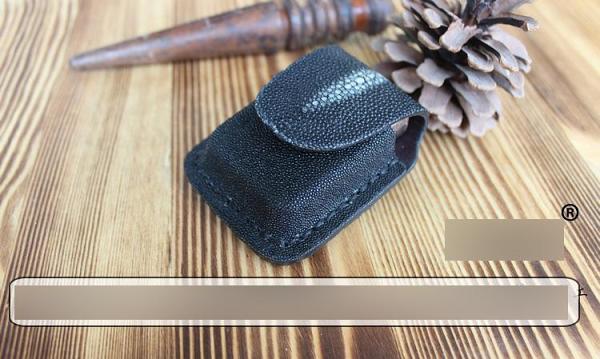 Mens Black Leather Classic Zippo Lighter Handmade Case Zippo Lighter Holder with Belt Loop