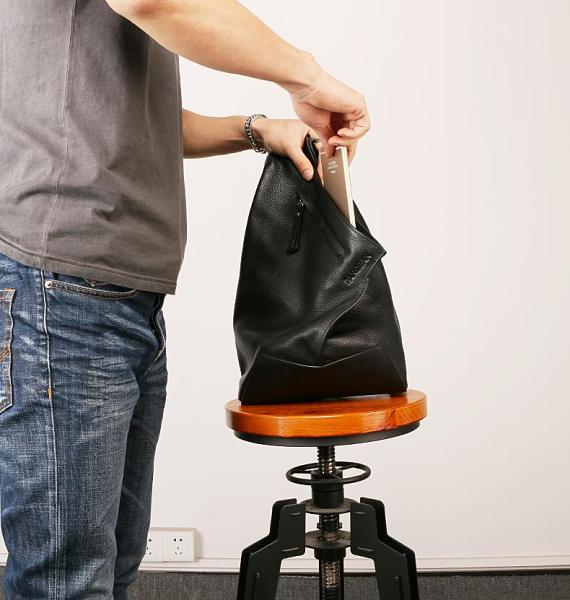Leather Mens Sling Bag Sling Shoulder Bag Sling Backpack for men