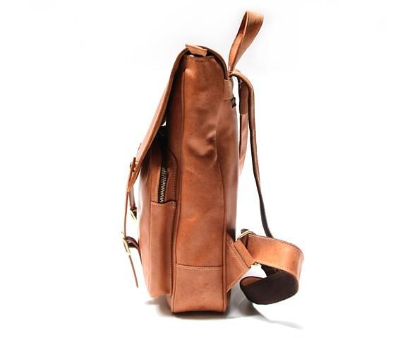 Leather Brown Mens Backpack Cool Travel Backpacks Laptop Backpack for men