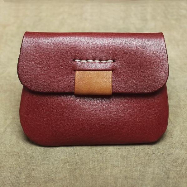 Handmade Small Slim Leather Men's Wallet Coin Holder Card Holder For Men
