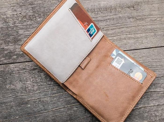 Cool Leather Men Slim Small Wallet Bifold Small Wallet for Men