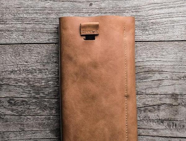 Leather Men Travel Wallet Passport Wallet Bifold Long Wallets for Men