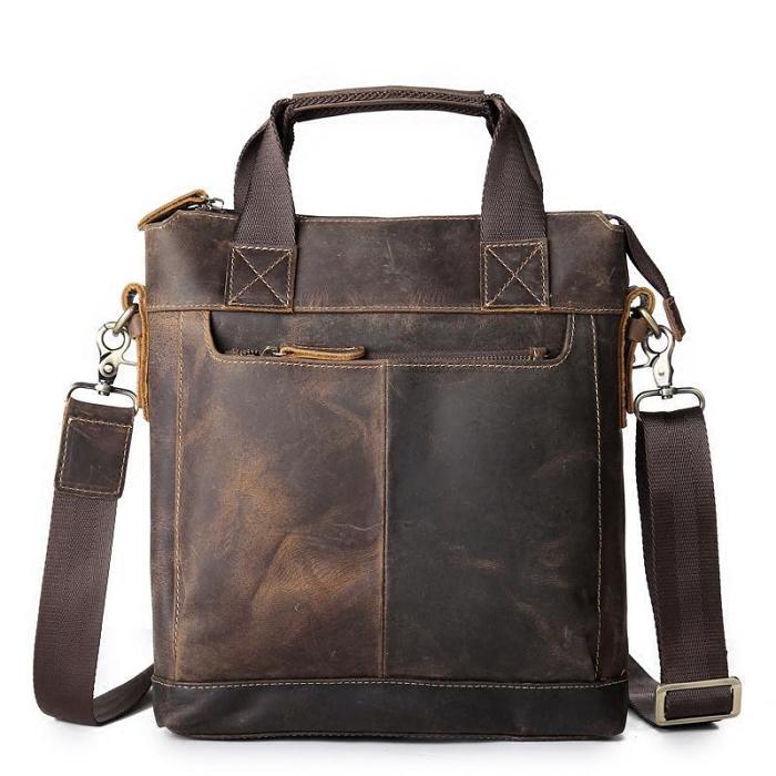 Vintage Leather Mens Briefcase Work Briefcases Business Briefcases Laptop Briefcases For Men