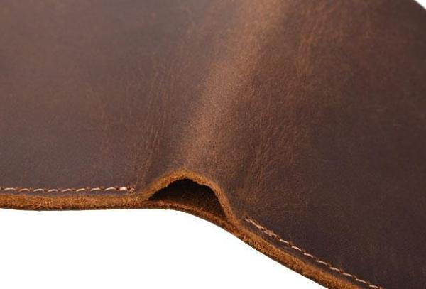 Vintage Mens Leather Slim Small Wallet Cool billfold Slim Bifold Wallets for Men