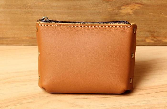 Mens Small CHange Wallet Pouch Leather With Key Card Holder Car Key Case for Men