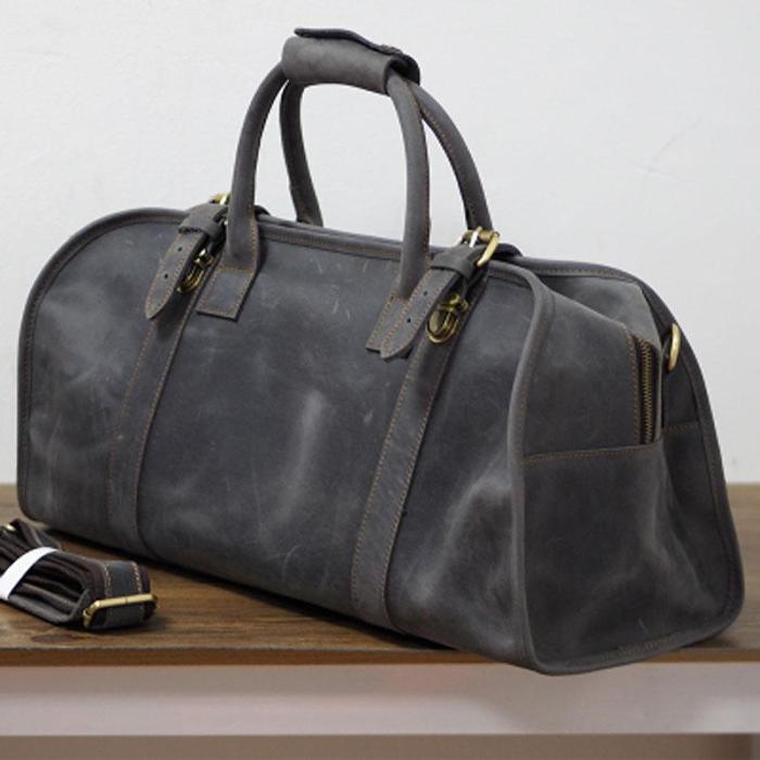 Cool Leather Mens Overnight Bags Weekender Bag Vintage Travel Bags Duffle Bag for Men
