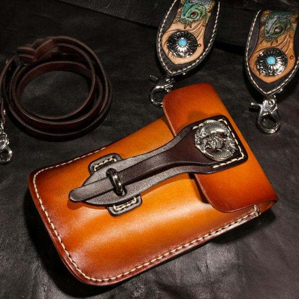 Leather Belt Pouch Mens Small Cases Waist Bag Hip Pack Belt Bag Fanny Pack Bumbag for Men