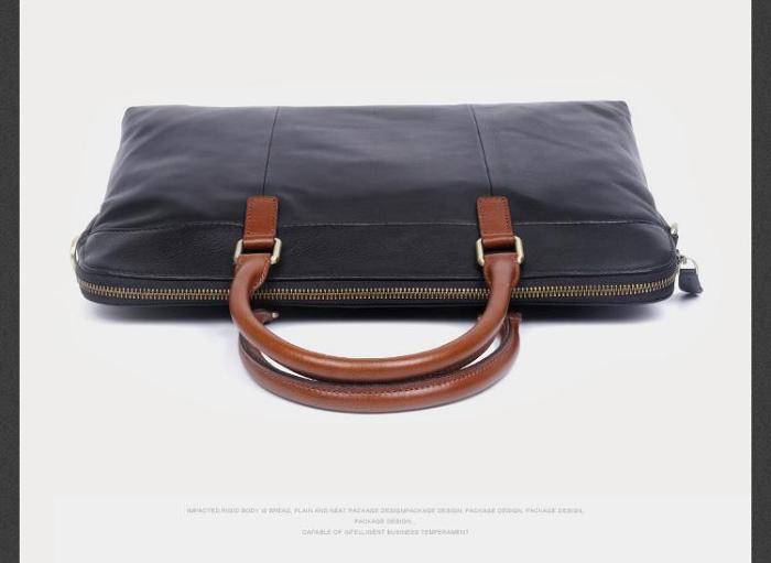 Genuine Leather Mens Cool Messenger Bag Briefcase Chest Bag Bike Bag Cycling Bag for men