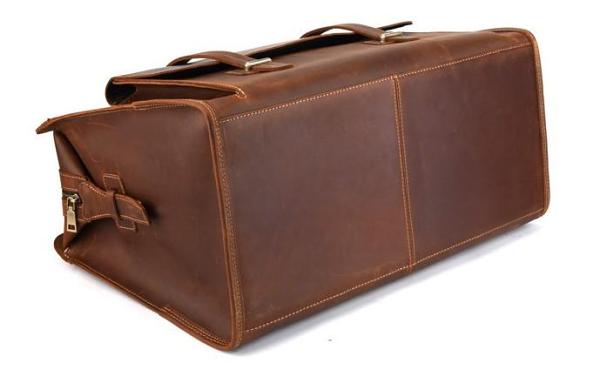 Cool Leather Mens Large Vintage Overnight Bag Weekender Bag Travel Bags For Men