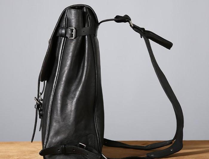 Handmade Leather Mens Cool Backpack Sling Bag Large Travel Bag Hiking Bag for Men