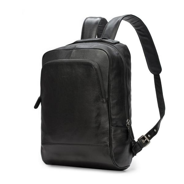 Cool Black Leather Mens Backpacks 15inch Laptop Backpacks School Backpack for Men