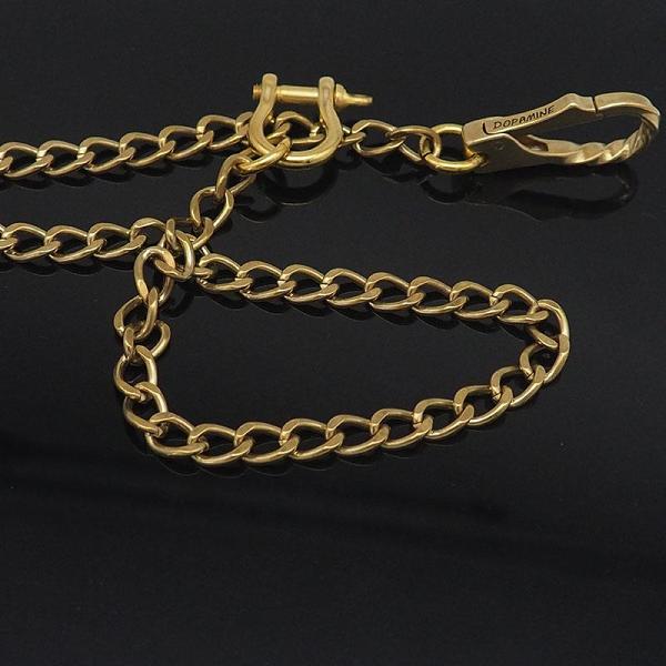 Badass Brass Wallet Chain 18'' Key Chain Gold Wallet Chain Pants Chain For Men