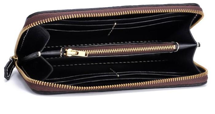 Handmade Leather Carp Mens Chain Biker Wallet Cool Leather Wallet Long Phone Wallets for Men