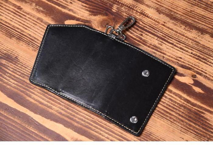 Handmade Leather Mens Cool Key Wallet Car Key Holder Car Key Case for Men