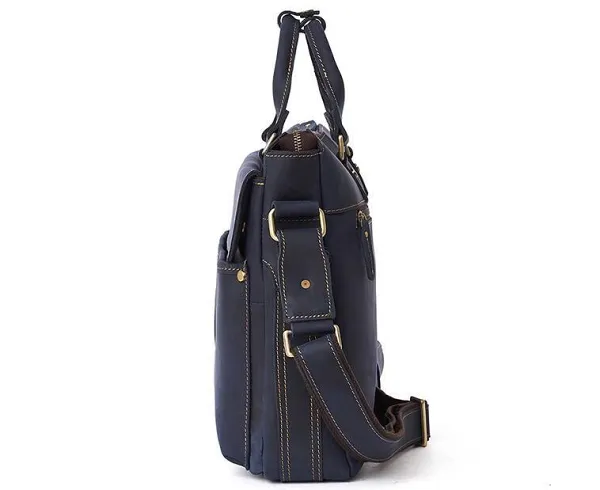 LEATHER MENS BRIEFCASE Vintage WORK BAG BUSINESS BAG FOR MEN