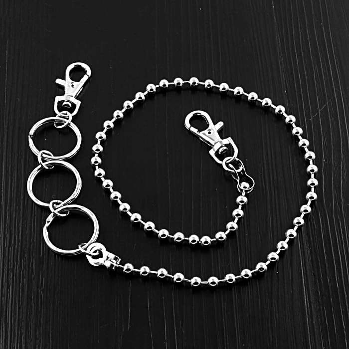 SOLID STAINLESS STEEL BIKER Mens Womens PANTS CHAIN Jeans Chain Jean Chain Biker Wallet Chain FOR MEN