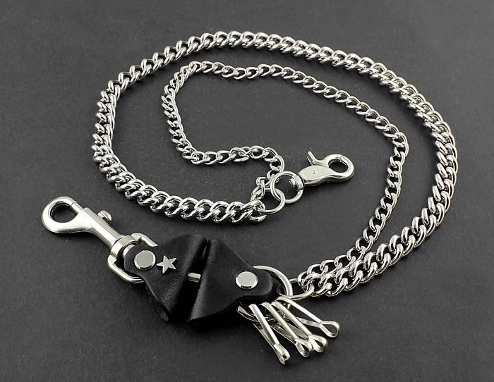 Solid Stainless Steel Wallet Chain Cool Punk Rock Biker Trucker Wallet Chain Trucker Wallet Chain for Men