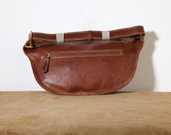 Leather Men Fanny Pack Small Waist Bag Hip Pack Belt Bag Bumbag for Men