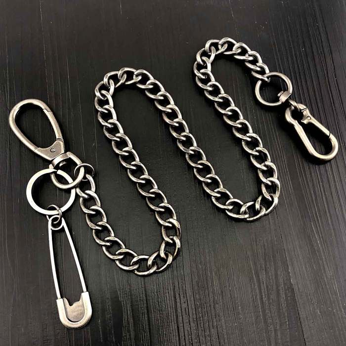 Cool Silver Mens STAINLESS STEEL Pants Chain Fashion Womens Jeans Chain Jean Chain Wallet Chain For Men