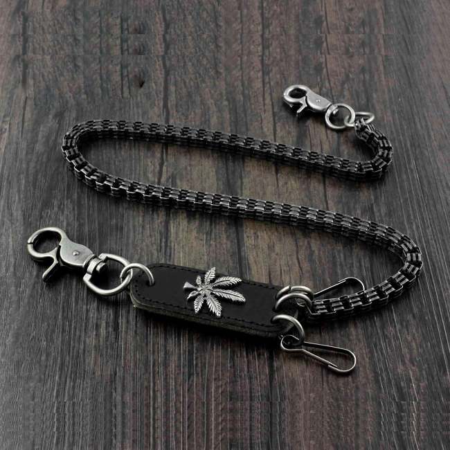 Solid Metal Long Wallet Chain Cool Punk Rock Biker Trucker Wallet Chain Trucker Wallet Chain for Men