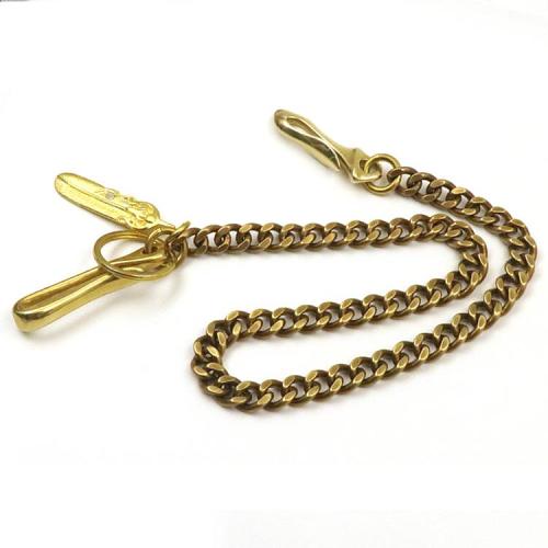 Cool Brass Mens Key Chain Long Gold Wallet Chain Pants Chain Biker Wallet Chain For Men