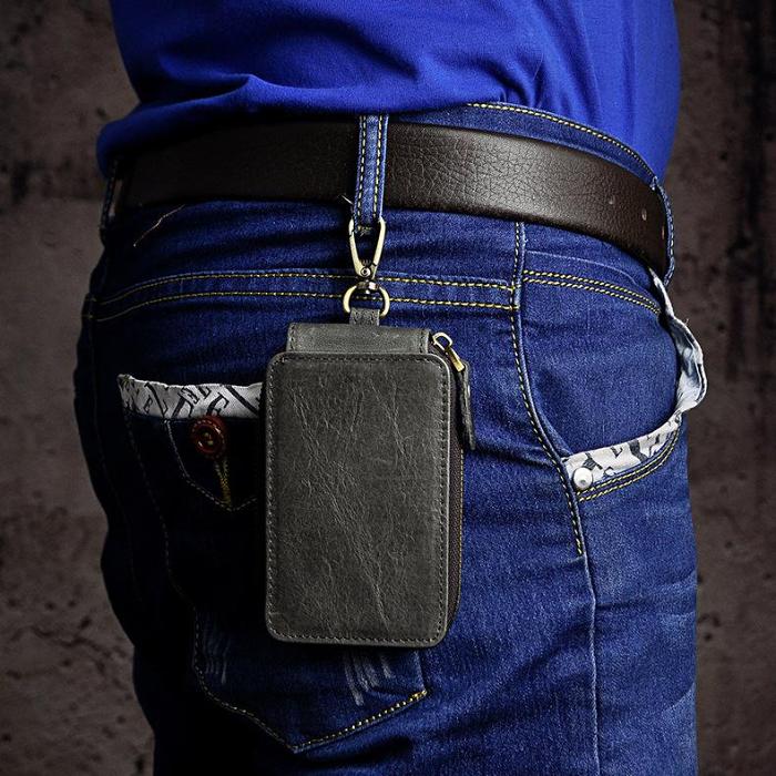 Handmade Leather Mens Cool Key Wallet Car Key Holder Case Card Wallet for Men