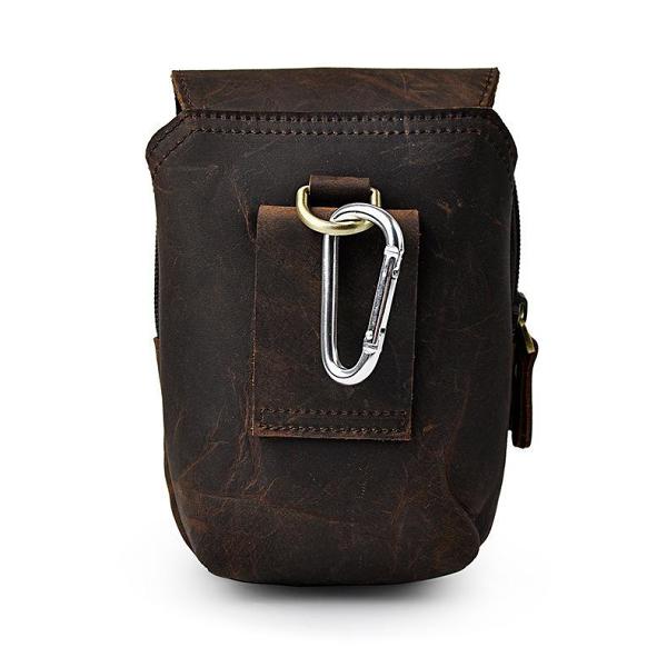 Vintage Leather Cigarette Cases Belt Pouch for Men Waist Bags BELT BAG For Men