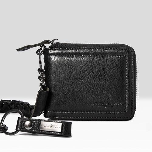 Handmade Leather Mens Chain Biker Wallet Cool Leather Wallet Bifold billfold Wallets