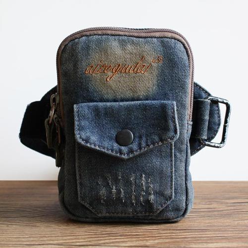 Blue Jean Cell Phone HOLSTER Arm Pouches for Men Arm Bags Arm HOLSTER For Men