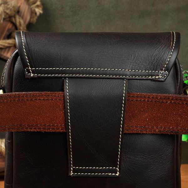 Cool Leather Belt Pouch Belt Bag Waist Bag Small Shoulder Bags For Men
