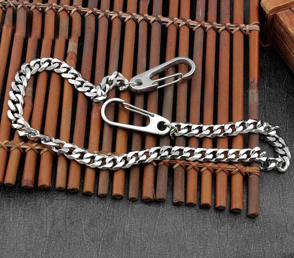 Solid Stainless Steel Wallet Chain Cool Punk Rock Biker Trucker Wallet Chain Trucker Wallet Chain for Men