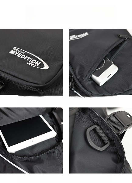Cool Travel Large Sling Bag For Big Men Polyester Sports Large Hiking Sling Bag For Women