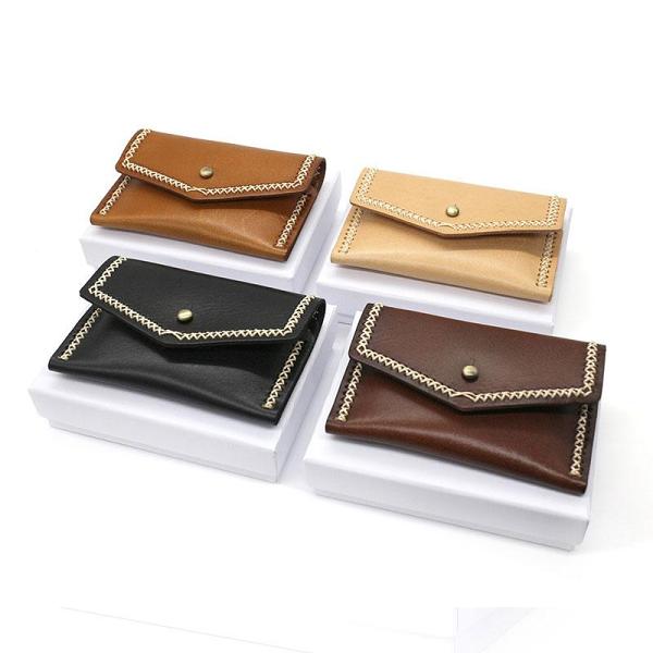 Vintage Leather Mens Card Wallet Change Wallet Coin Wallet Front Pocket Wallet for Men