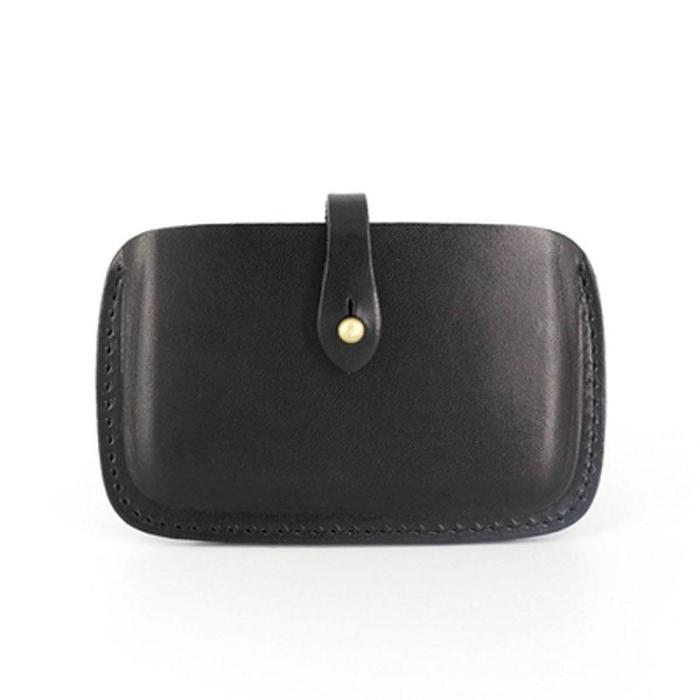 Handmade Leather Mens Card Wallet Front Pocket Wallets Small Wallets for Men