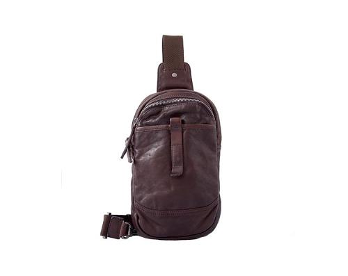 Leather Mens Cool Sling Bag Crossbody Bag Chest Bag for men
