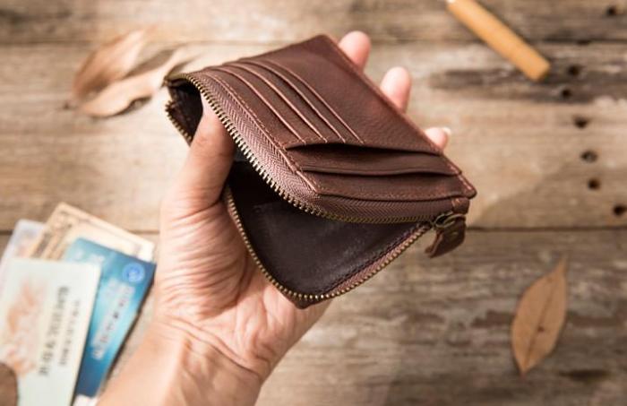 Leather Mens Slim Card Holder Front Pocket Wallets Card Wallets for Men