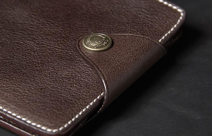 Leather Mens Slim billfold Leather Wallet Men Small Wallets Bifold for Men