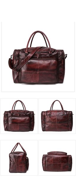 Cool Brown Leather Mens 15 Large Weekender Bag Black Business Travel Bag Tan Duffle Bag for Men