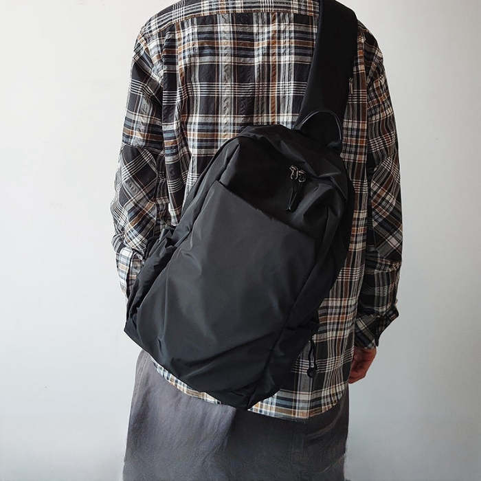 Nylon Navy Large Sling Bag For Men Sling Bag For Big Men Mens Large Sling Bag