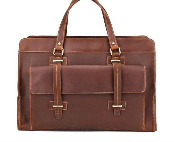 Cool Leather Mens Large Vintage Overnight Bag Weekender Bag Travel Bags For Men