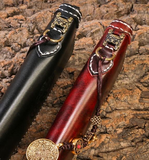 Handmade Leather Mens Chain Biker Wallet Cool Leather Wallet Long Phone Wallets for Men