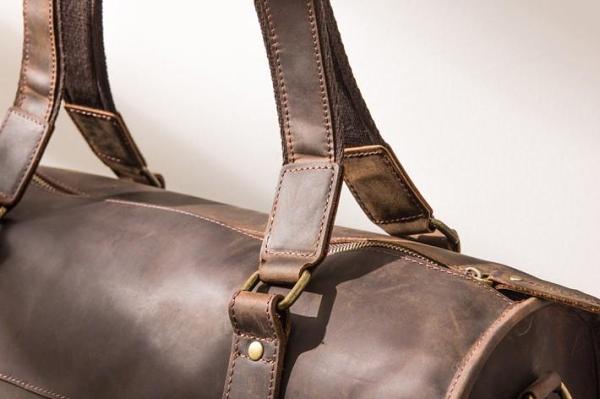 Cool Vintage Leather Mens Weekender Bag Travel Bags Shoulder Bags for men
