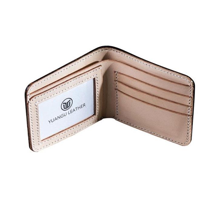 Handmade Vintage Leather Mens Small Wallet Bifold Wallet for Men