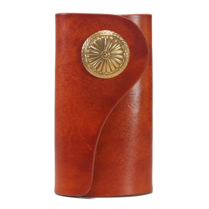 Handmade Leather Mens Cool Key Wallet Car Key Holder Car Key Case for Camel Men