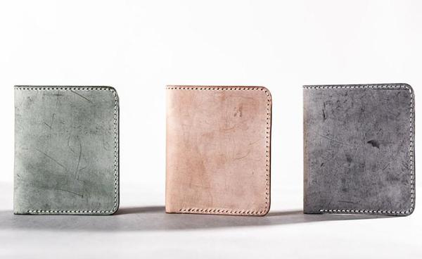 Vintage Handmade Leather Mens Small Wallet Bifold Wallet for Men