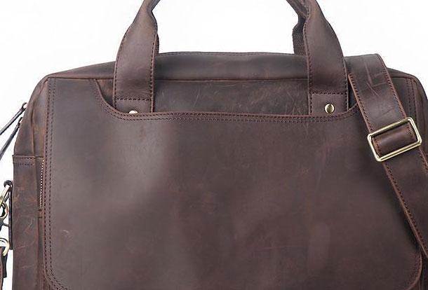 GENUINE LEATHER MENS COOL MESSENGER BAG BRIEFCASE WORK BAG BUSINESS BAG FOR MEN
