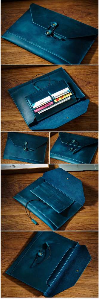 Green Large Envelope Bag Leather Clutch Bag Womens Leather Envelope Bag Leather Clutch Purse for Women