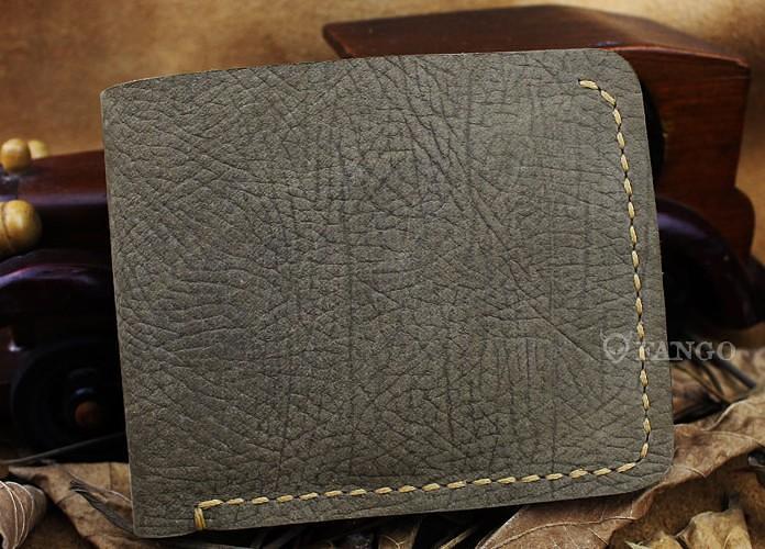 Handmade Leather Mens Cool Slim Leather Wallet Men billfold Wallets Bifold for Men