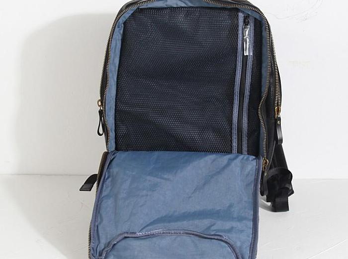 Genuine Leather Mens Cool Backpack Sling Bag Large Black Travel Bag Hiking Bag for men