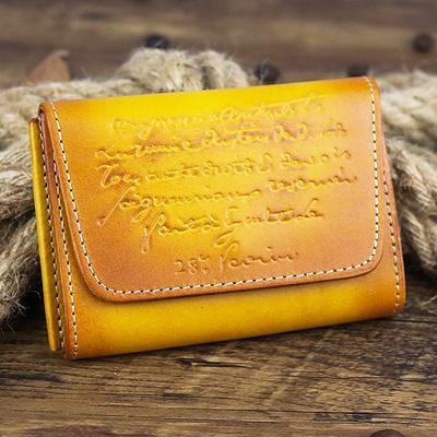 Vintage Women Men Leather Card Wallet Coin Purse Organ Coin Pouch Change Holder for Men and Women